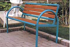 钢木公园椅